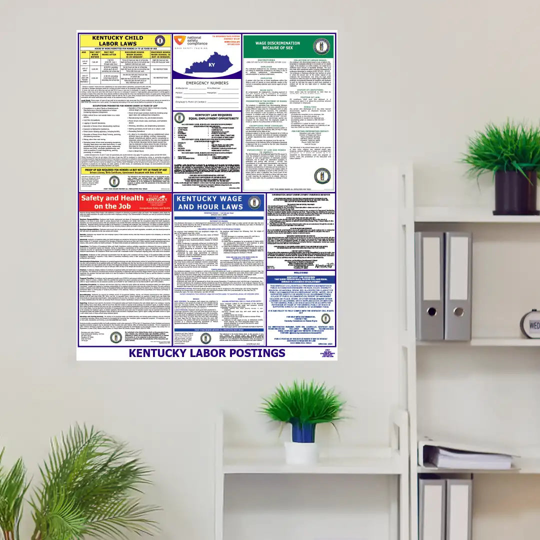 Kentucky Labor Law Poster in room