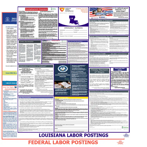 Louisiana & Federal Labor Law Poster English