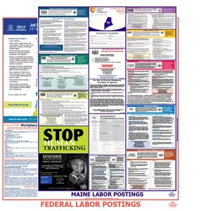 Maine & Federal Labor Law Poster English