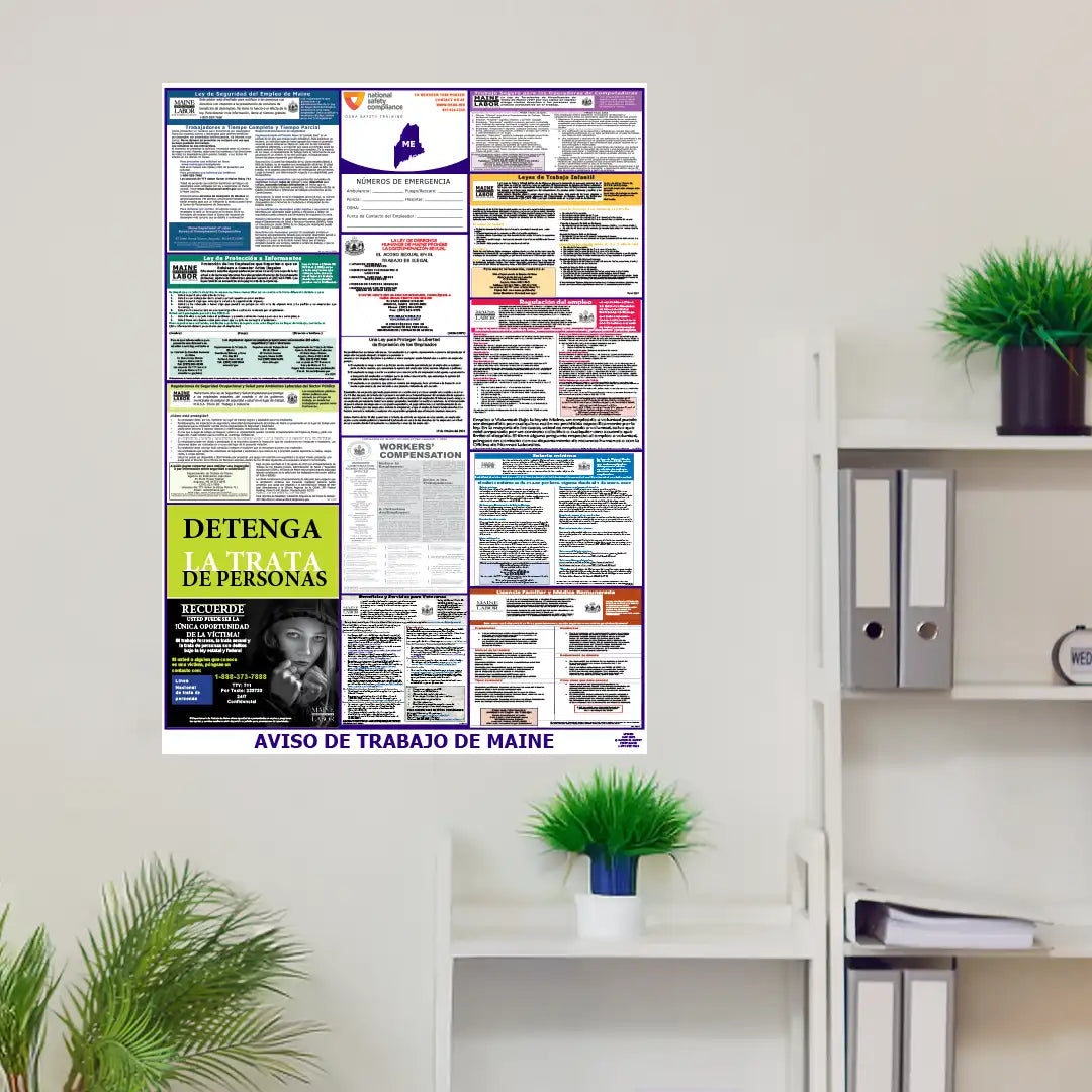 Labor Law Poster in room