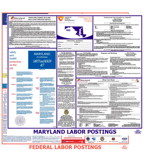 Maryland & Federal Labor Law Poster English