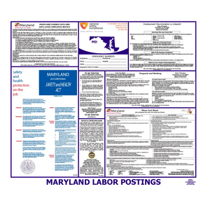 Maryland Labor Law Poster English
