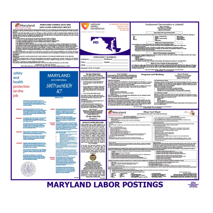 Maryland Labor Law Poster English