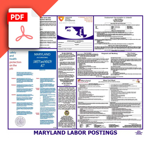 Maryland Labor Law Posters PDF Download Poster