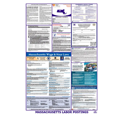 Massachusetts Labor Law Poster English