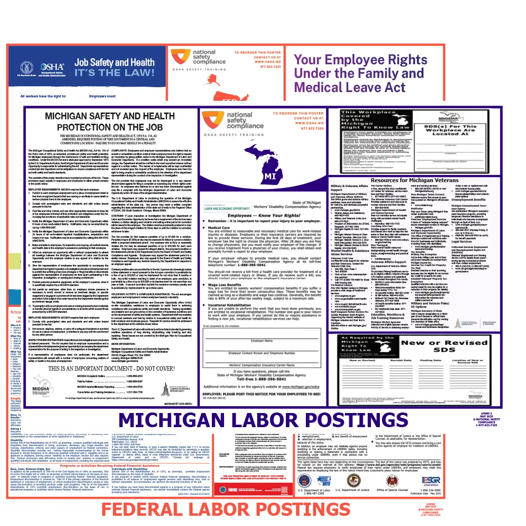 Michigan and Federal Labor Law Posters