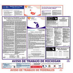Michigan and Federal Labor Law Posters in Spanish