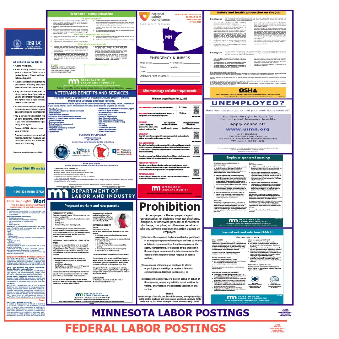 Minnesota and Federal Labor Law Posters