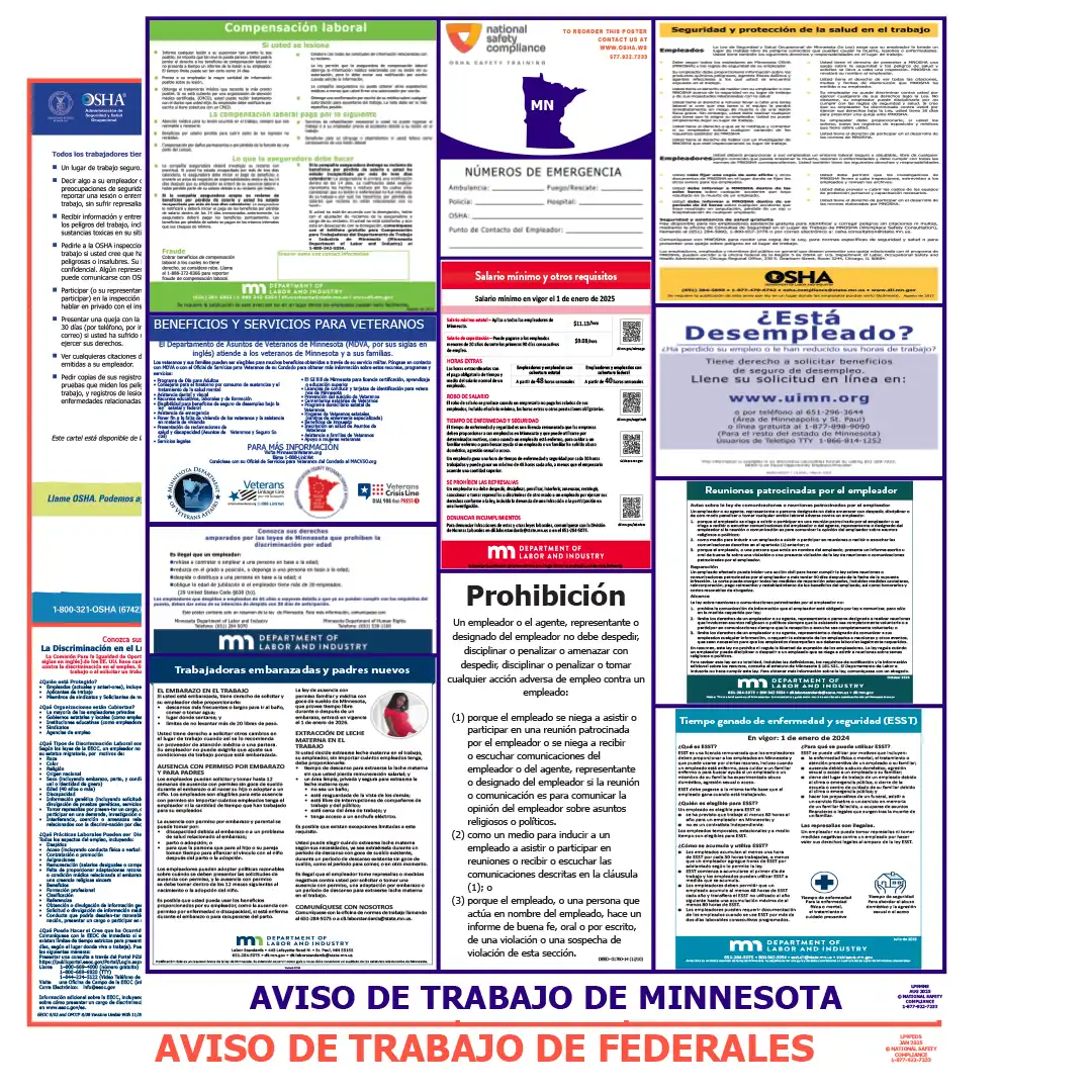 Minnesota and Federal Posters in Spanish