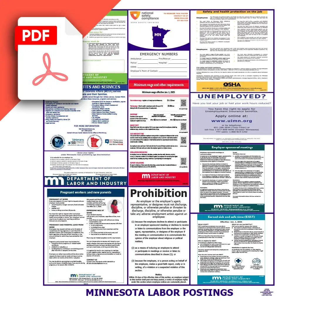 Minnesota Labor Law Poster PDF Download