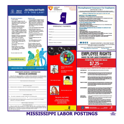 Mississippi Labor Law Poster English