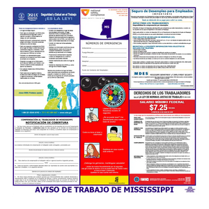Mississippi Labor Law Poster Spanish