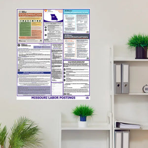 Missouri State Labor Law Poster displayed in a workplace