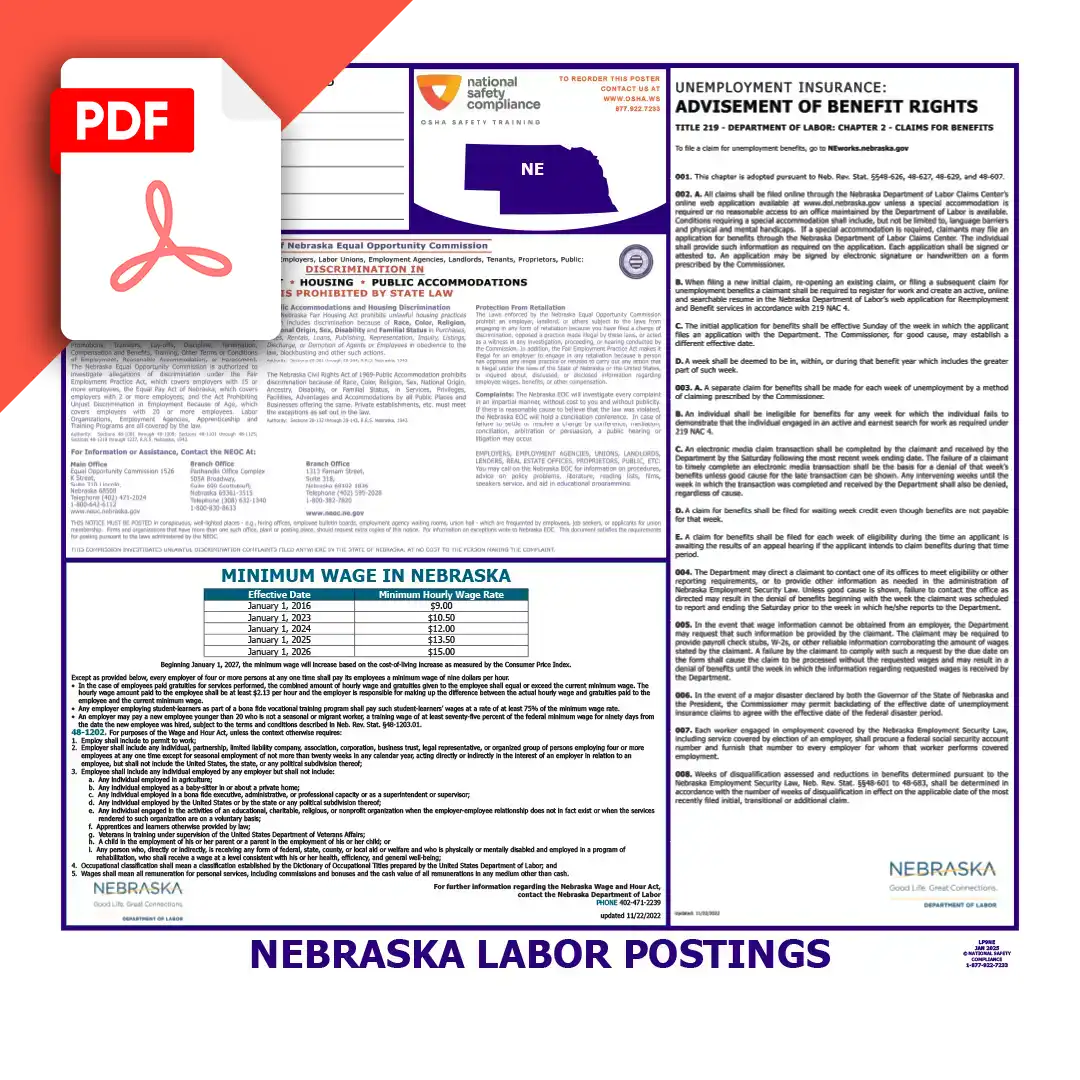 Nebraska Labor Law Poster PDF Download