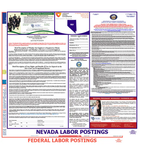 Nevada & Federal Labor Law Posters English