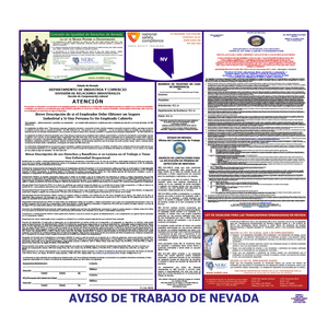Nevada Labor Law Poster Spanish