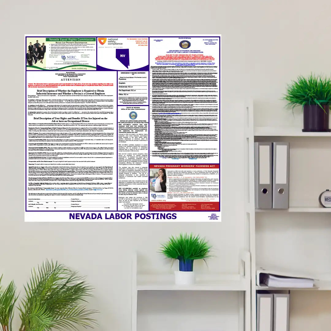 Nevada Labor Law Poster in room