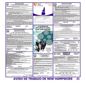 New Hampshire Labor Law Poster Spanish
