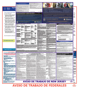 New Jersey and Federal Labor Law Posters Spanish
