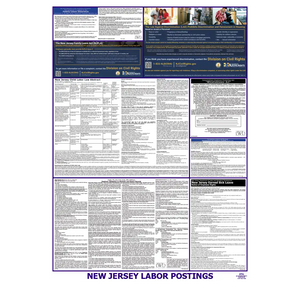 New Jersey Labor Law Poster English