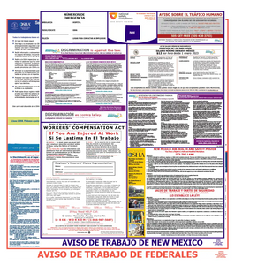 New Mexico & Federal Labor Law Posters Spanish
