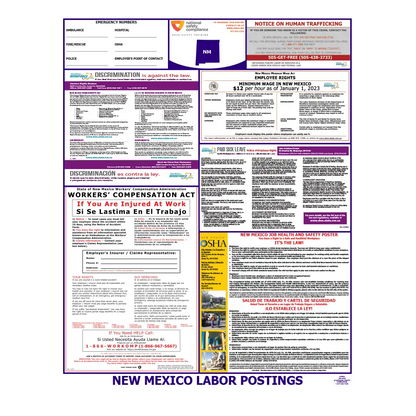 New Mexico Labor Law Poster English