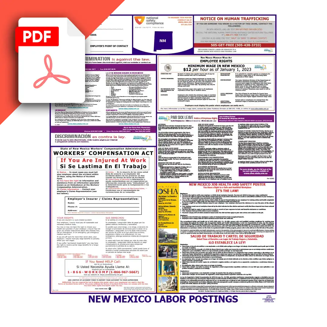 New Mexico Labor Law Poster PDF Download