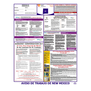 New Mexico Labor Law Poster Spanish