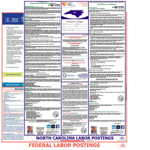 North Carolina & Federal Labor Law Posters English