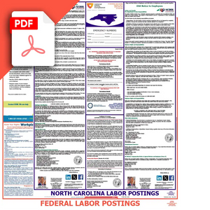 North Carolina & Federal Labor Law Poster PDF Download