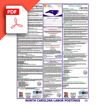 North Carolina Labor Law Poster PDF Download