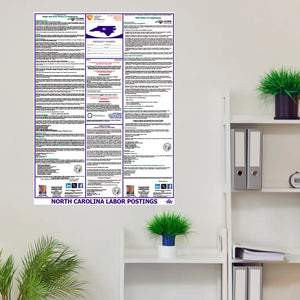 North Carolina Labor Law Poster in room