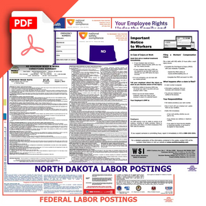 North Dakota & Federal Labor Law Posters PDF Downloads