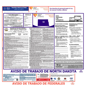 North Dakota & Federal Labor Law Posters Spanish