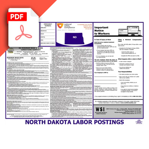 North Dakota Labor Law Poster PDF Download