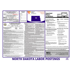 North Dakota Labor Law Poster English