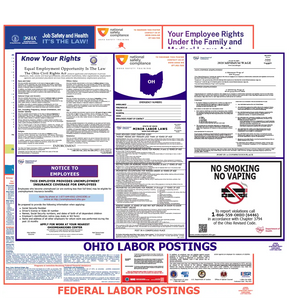 Ohio & Federal Labor Law Posters English