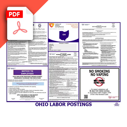 Ohio Labor Law Poster PDF Download