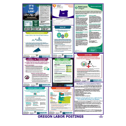Oregon Labor Law Poster English