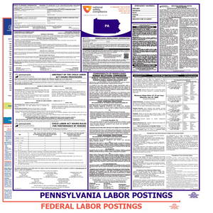 Pennsylvania & Federal Labor Law Posters English