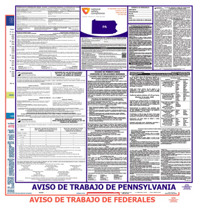 Pennsylvania & Federal Labor Law Posters Spanish