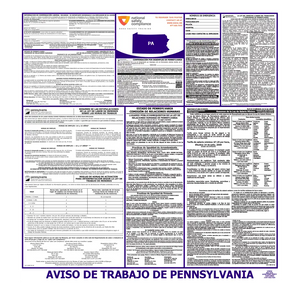 Pennsylvania Labor Law Poster Spanish