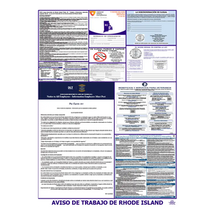 Rhode Island Federal Labor Law Poster Spanish