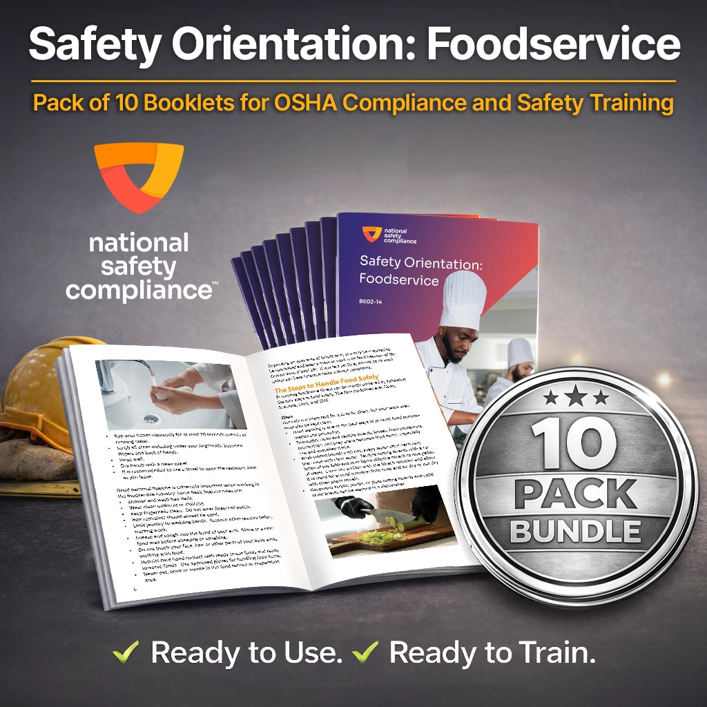 safety orientation foodservice training booklet thumbnail 1