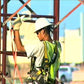 Scaffold Safety Streaming Construction Worker on Scaffold