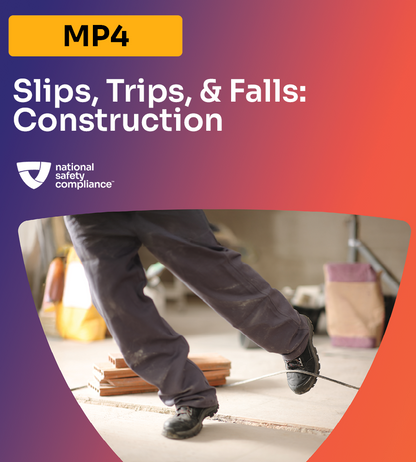 Slips, Trips &amp; Falls for Construction MP4 (English & Spanish)