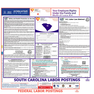 South Carolina & Federal Labor Law Posters English