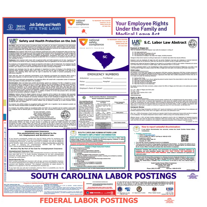 South Carolina & Federal Labor Law Posters English
