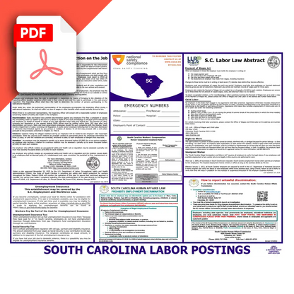 South Carolina Labor Law Poster PDF Download