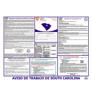 South Carolina Labor Law Poster Spanish